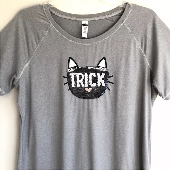 Halloween Trick Treat Sequin Cat Nightgown - Picture 8 of 9